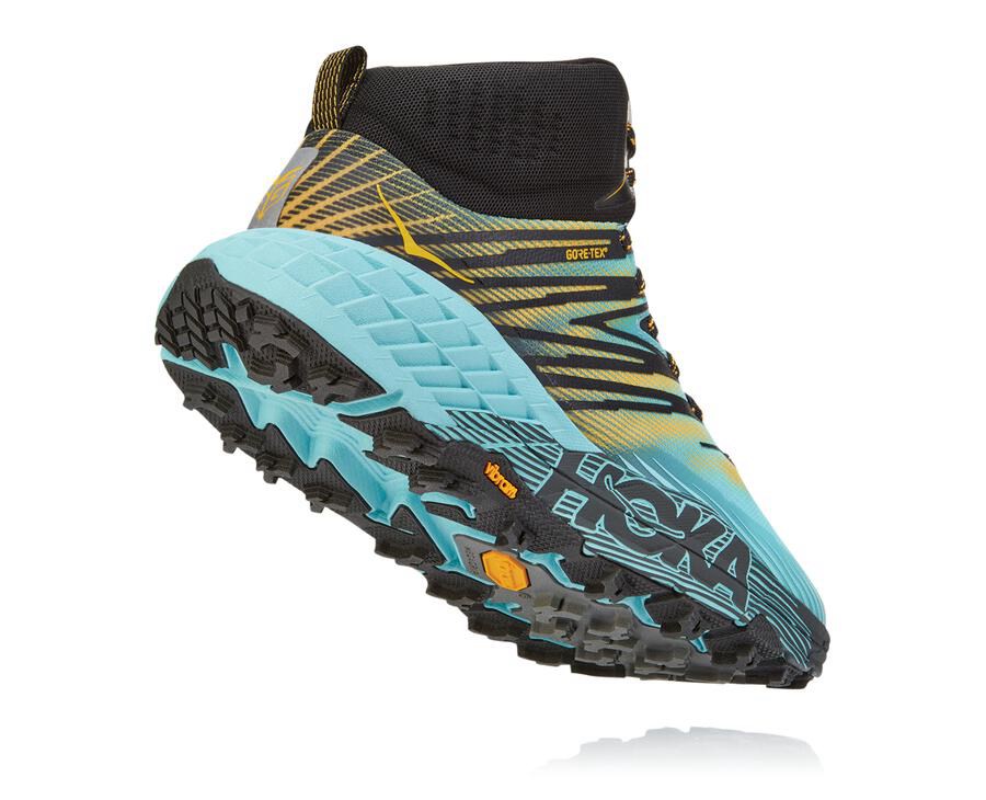 Tenis Trail Hoka One One Feminino Azuis - Speedgoat Mid Gore-Tex 2 - 691-BYJODQ